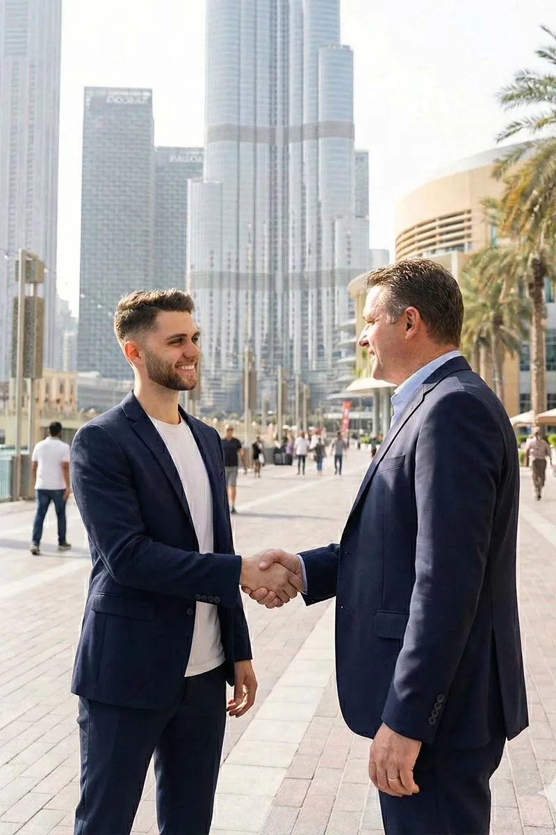 Entretien-conseil au bureau Dubai Setup