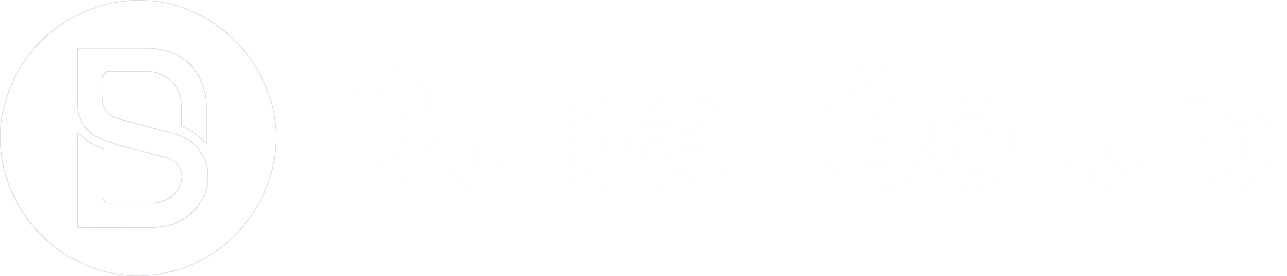 dubai setup logo new helvetica